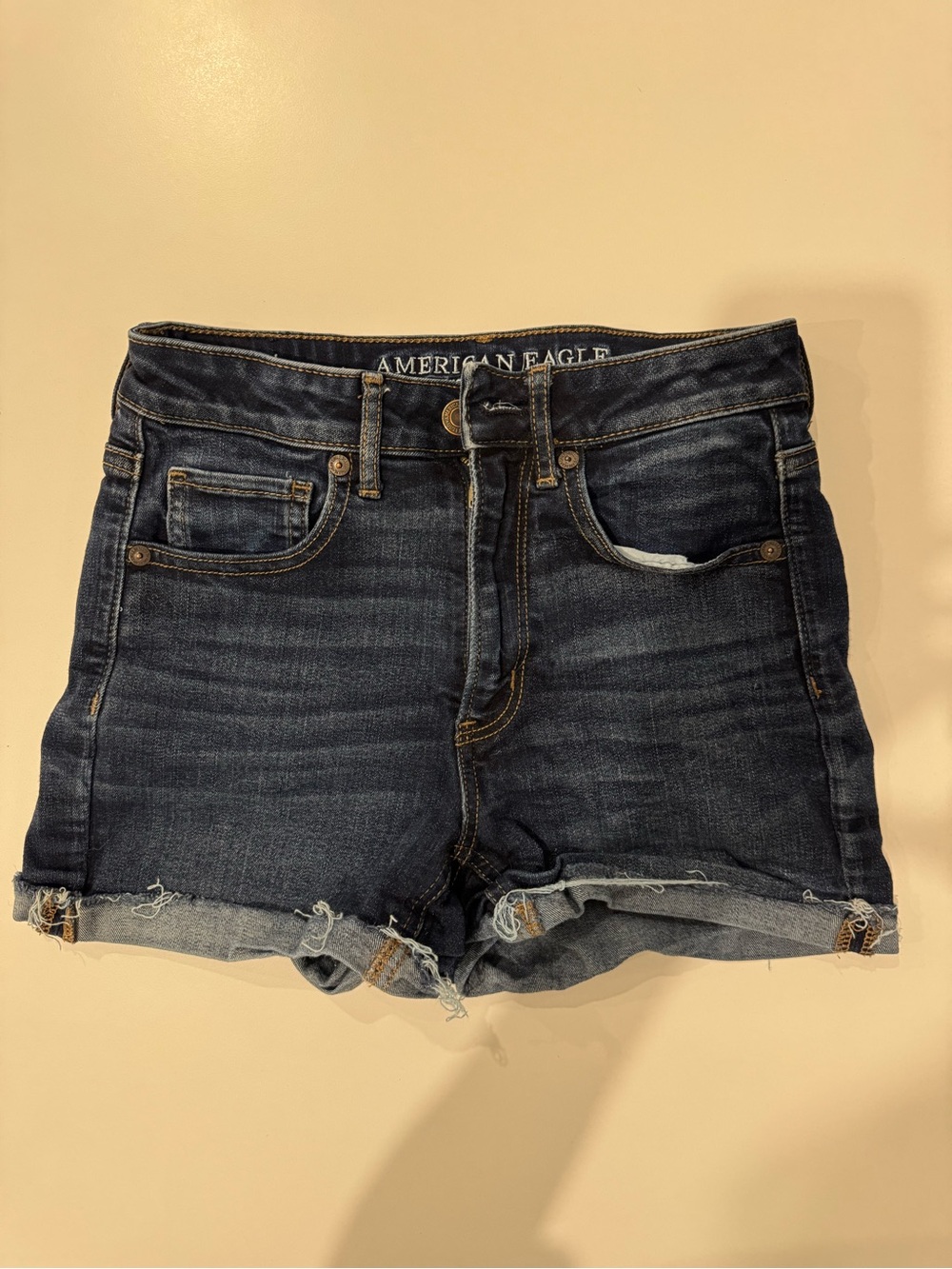 American Eagle Outfitters super stretch Dark Denim Shorts. Size 2 like new